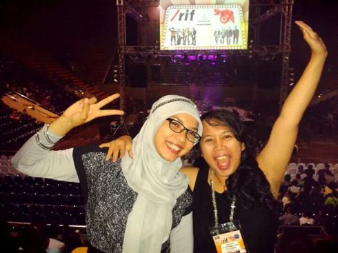 Me and Eka before the concert *photo courtesy of Eka